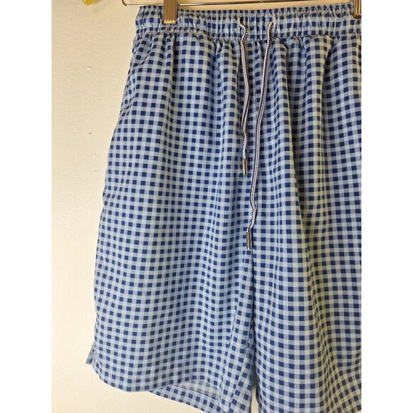 PETER MILLAR Seaside Collection Swim Trunks Board Shorts Men's S Plaid Pockets - Picture 4 of 8